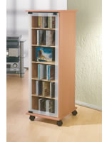 Details zu CD-Turm VCM Valenza drehbar f�r 300 CDs oder 130 DVDs